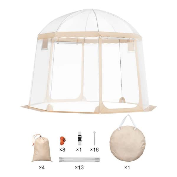 SKYSHALO 4-8 Person Sports Tent, Instant Pop-Up Shelter, Weatherproof Clear View Canopy, Outdoor Pod for Soccer, Football