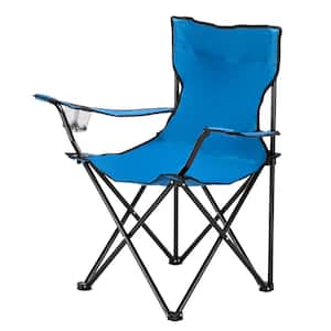 Wakeman Outdoors Blue Heavy-Duty Camp Chair with Footrest HW4700032 - The  Home Depot