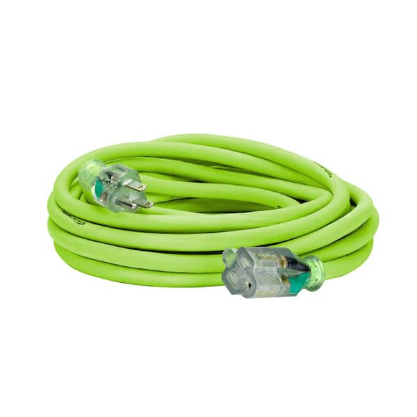 Flexzilla 25 ft. 12/3 AWG SJTW Pro Extension Cord with Lighted Plug