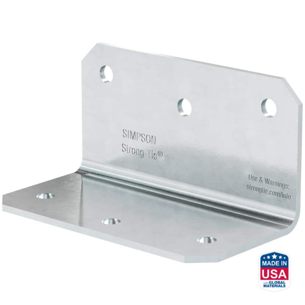 Simpson Strong-Tie ML 2 in. x 4 in. 12-Gauge Stainless-Steel Medium L Angle  ML24SS - The Home Depot