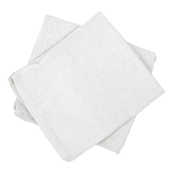 HOSPECO Counter Cleaning Cloth/Bar Mop, White, Cotton, (60/Carton)