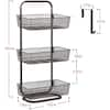 Oumilen Over the Door Basket Organizer 3-Tier Mesh Basket Aqua Blue Hanging  Storage Unit Over Door Pantry Rack Organizer NX-HK12-17L - The Home Depot