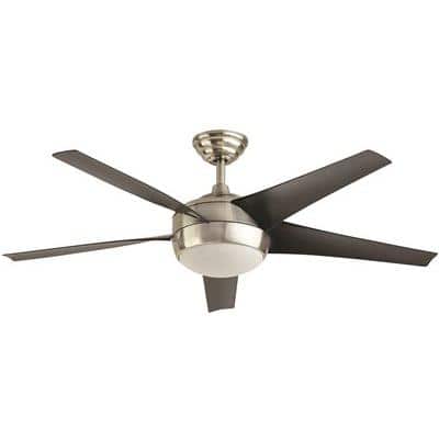 Home Decorators Collection Windward 52 in. LED Brushed Nickel Indoor Ceiling Fan with Light Kit