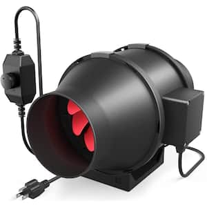 iPower 4 inch 100 CFM Booster Fan Inline Duct Vent Blower for HVAC EX