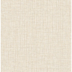 Rattan Beige Woven Paper Strippable Wallpaper (Covers 56.4 sq. ft.)