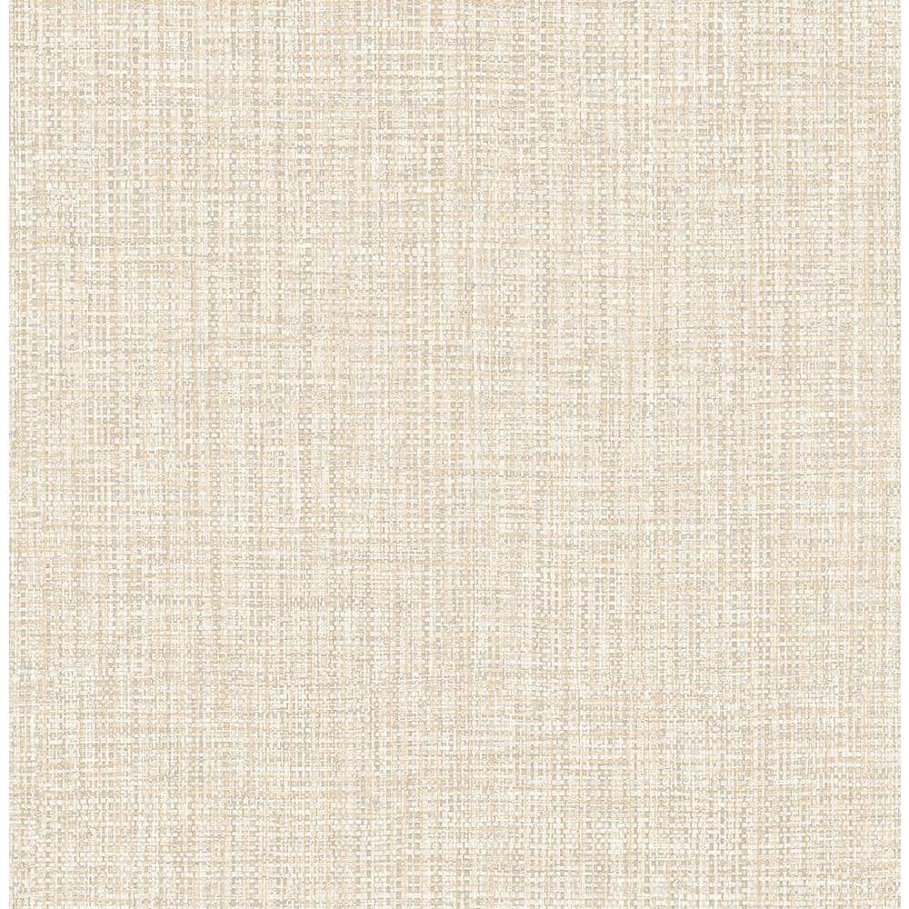 Rattan Beige Woven Beige Wallpaper Sample
