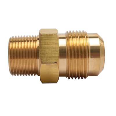 Midwest Control 268X4X6-P6 1/4 x 3/8 Brass Male Union 6 Pack OD TUBE x MPT 