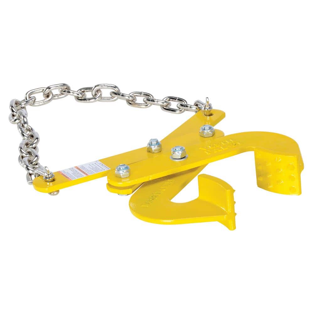 3T 6614LBS Pallet Double Scissor Puller Clamp With 8" Chain Material Handling 