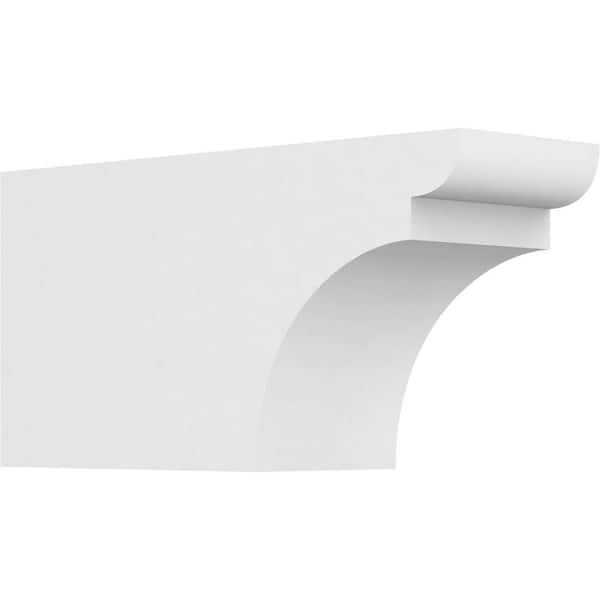 Ekena Millwork 4 in. x 6 in. x 12 in. Yorktown PVC Rafter Tail Brace