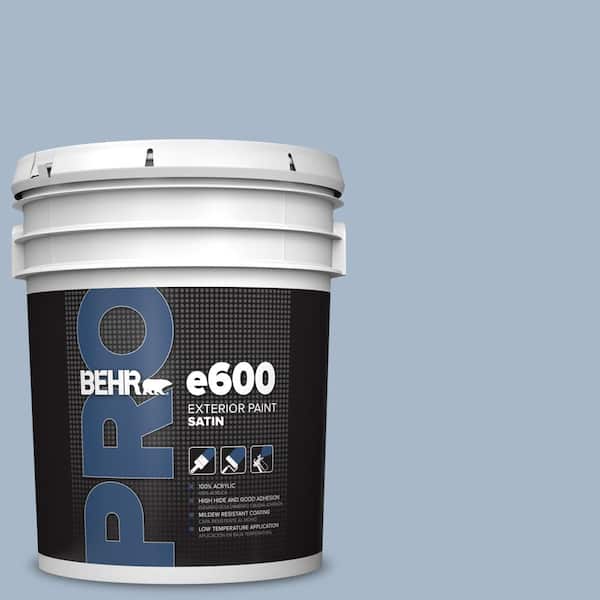 BEHR PRO 5 gal. #HDC-SP14-10 Blue Tribute Satin Exterior Paint