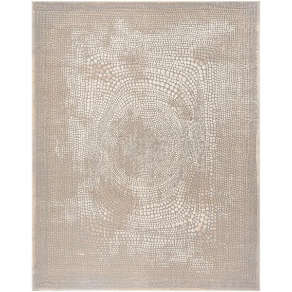 SAFAVIEH Meadow Ivory/Gray 8 ft. x 10 ft. Area Rug