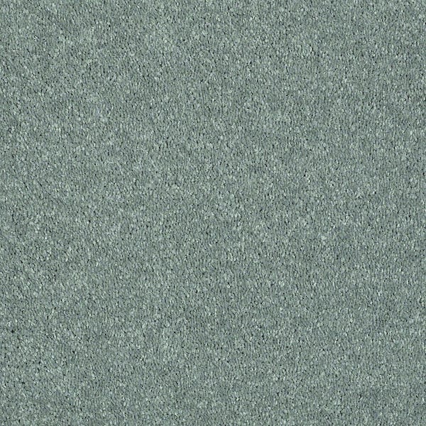 Home Decorators Collection Brave Soul I - Sea Glass - Green 34.7 oz. Polyester Texture Installed Carpet