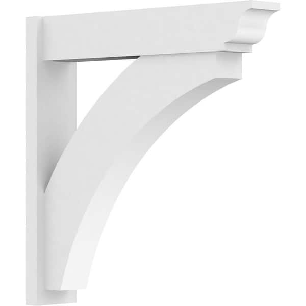Ekena Millwork Thorton 7 in. W x 36 in. H x 36 in. D Signature Urethane Polyurethane Outlooker with Traditional Ends