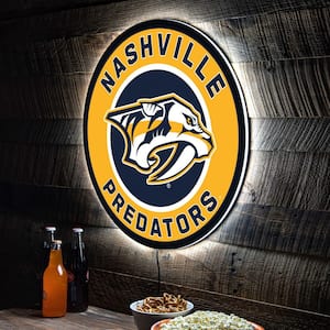 Nashville Predators Round 23 in. Plug-in LED Lighted Sign