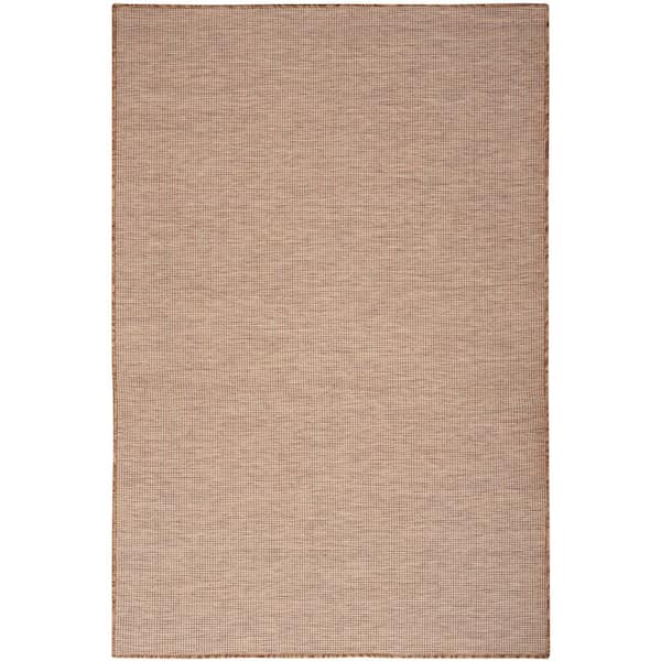 Nourison Positano Jute 6 ft. x 9 ft. Solid Contemporary Indoor/Outdoor Area Rug