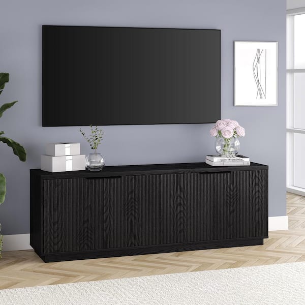 Meyer&Cross Mansfield 70 in. Black Grain TV Stand Fits TV's Meyer&Cross Mansfield 70 in. Black Grain TV Stand Fits TV's