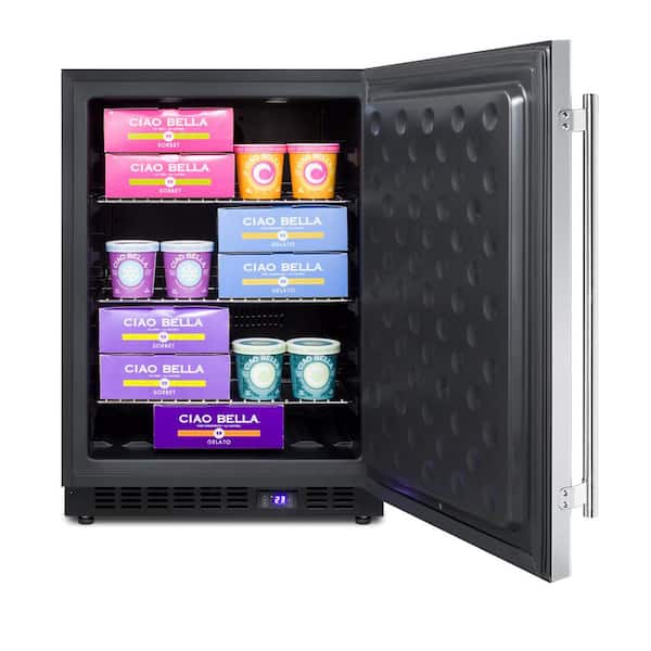 4.7 cu. ft. Frost Free Upright Freezer In Stainless Steel