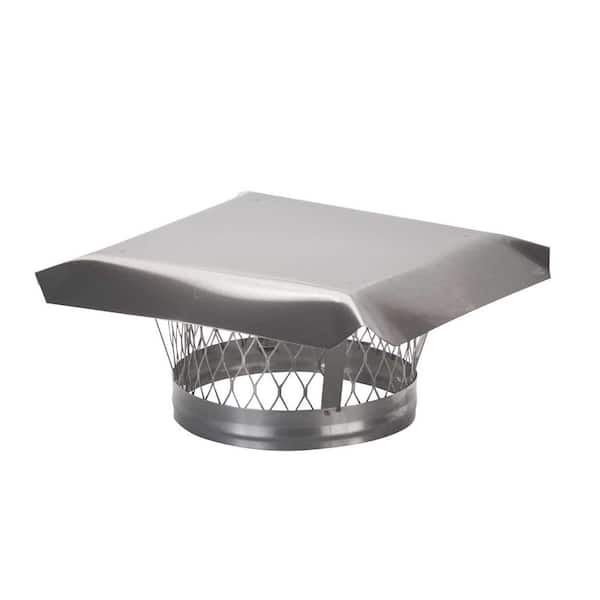 HY-C 9 in. Round Clamp-On Single Flue Liner Chimney Cap in Stainless Steel