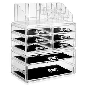 Acrylic Cosmetic Makeup Organizer Jewelry Box Storage Set - 3pc