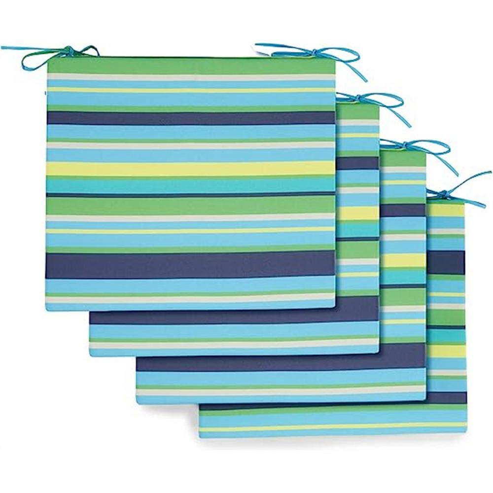 Outdoor Chair Cushions 18.5 in. x 16 in. x 3 in. Pack of 4, Patio Cushions 