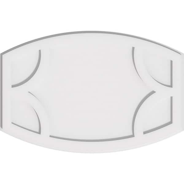 Ekena Millwork 1 in. P X 26 in. W X 17-3/8 in. H Kailey Architectural Grade PVC Contemporary Ceiling Medallion