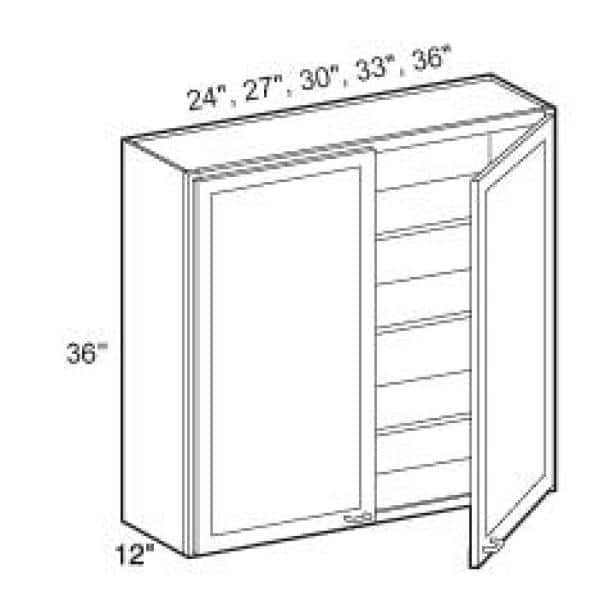 Contractor Express Cabinets Vessel Blue Shaker Stock Assembled Plywood Wall Corner Kitchen Cabinet Soft Close L (27 in. x 30 in. x 12 in.)