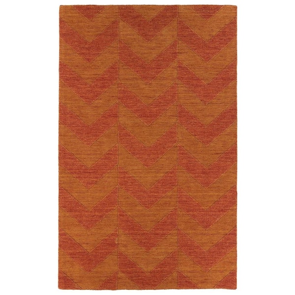 Kaleen Imprints Modern Paprika 4 ft. x 6 ft. Area Rug