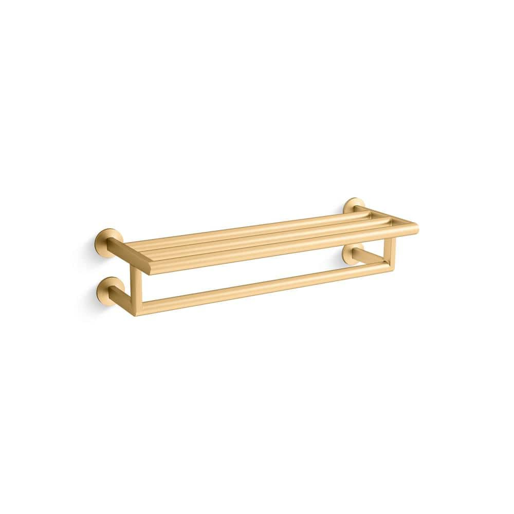 KOHLER COMPONENTS HOTELIER ASSEMBLY 78376 2MB The Home Depot   Vibrant Brushed Moderne Brass Kohler Towel Racks 78376 2mb 64 1000 