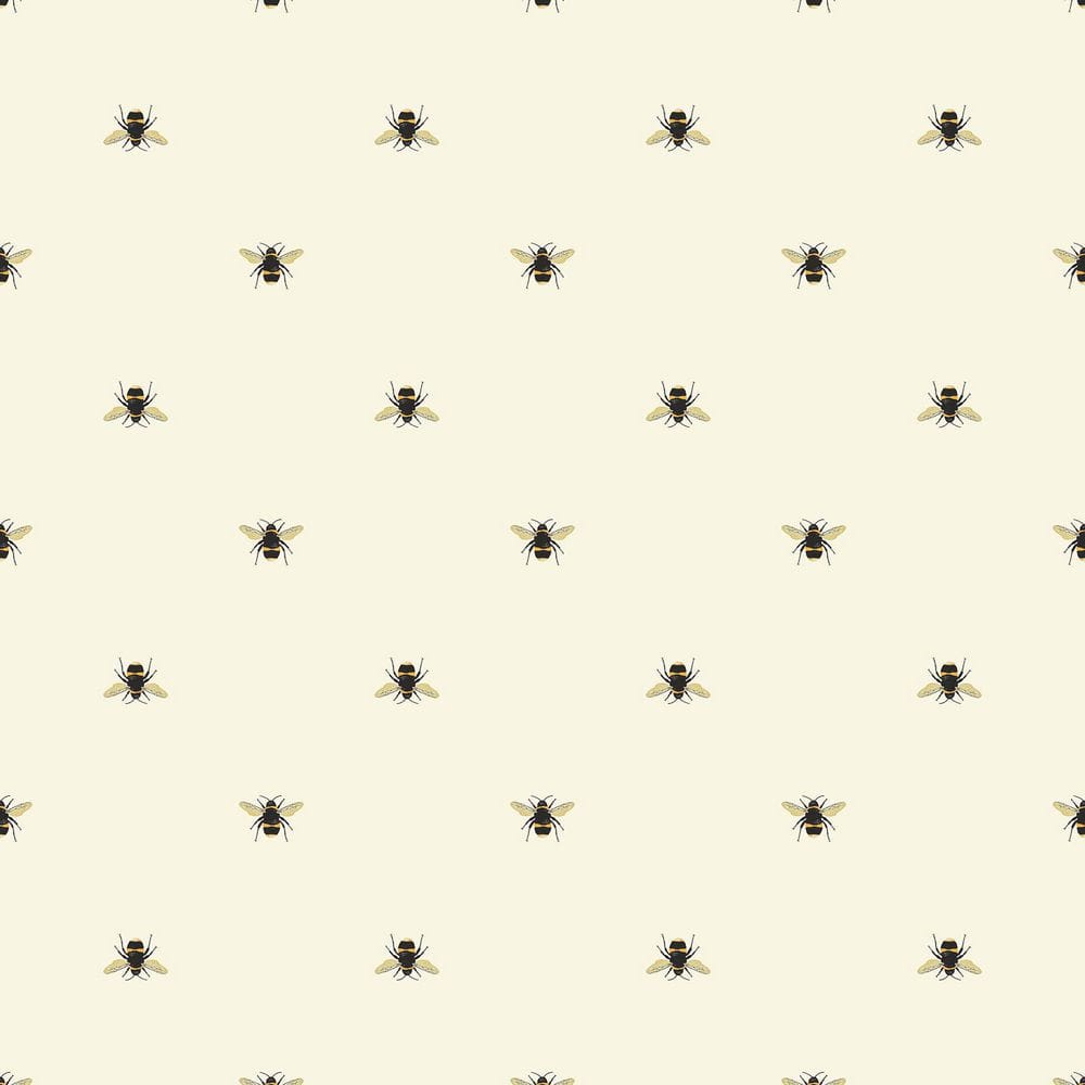 Joules Botanical Bee Wallpaper