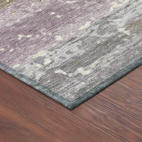 Chantille Machine Washable Indoor/Outdoor Abstract ACN2398 Lavender 2 ft. x 3 ft. Accent Rug