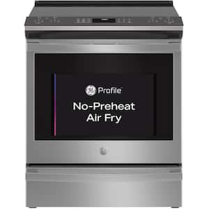 Profile 30 in. 5 Element Smart Slide-In Electric Range in Fingerprint Resistant Stainless with Convection and Air Fry