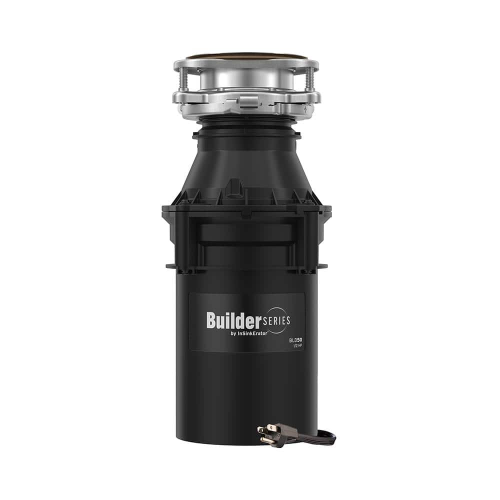 Builder Series Black 1/2 HP Continuous Feed Garbage Disposal