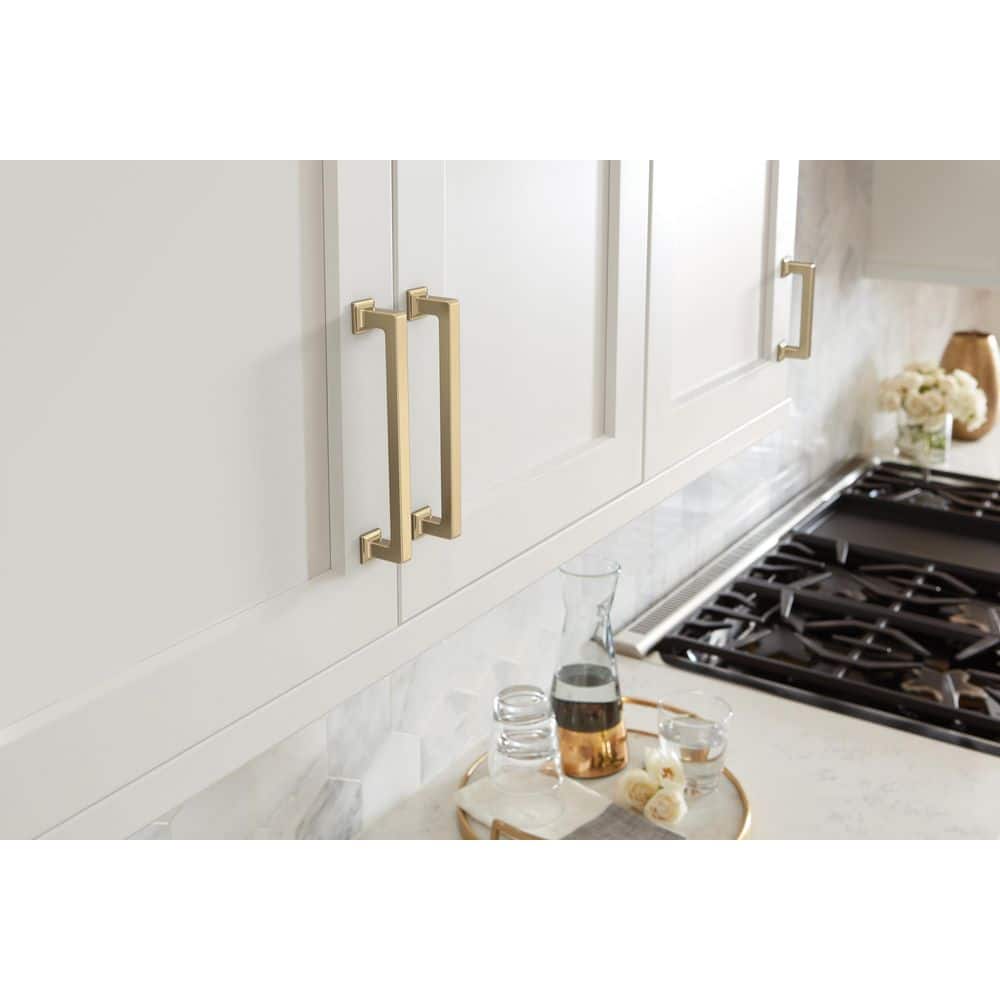 4pk Lintel 6-5/16 in. (160mm) Center-to-Center Golden Champagne Bar Cabinet Pull