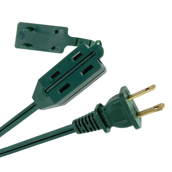 HDX 6 ft. 16/2-Gauge Green Cube Tap Extension Cord EXG-1626 - The