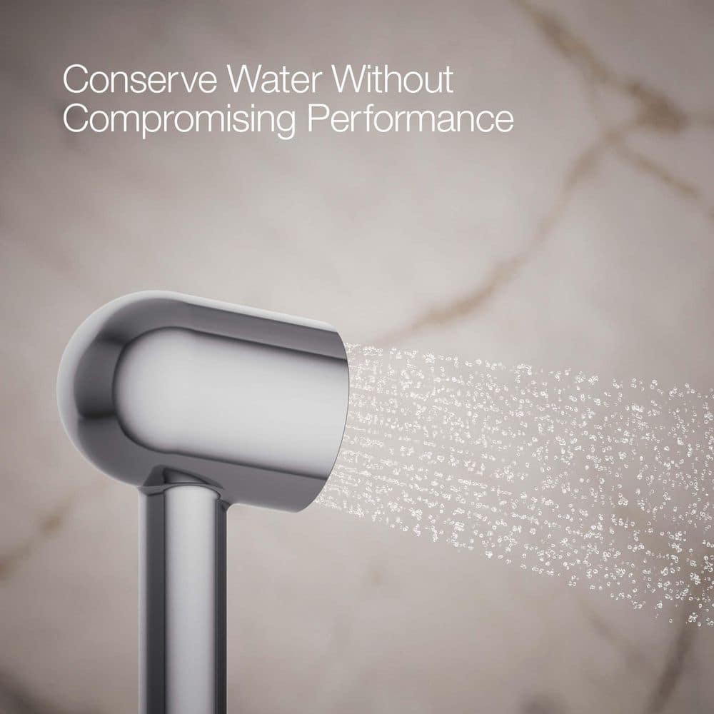 Compact Chrome Single Function Handheld Shower Head