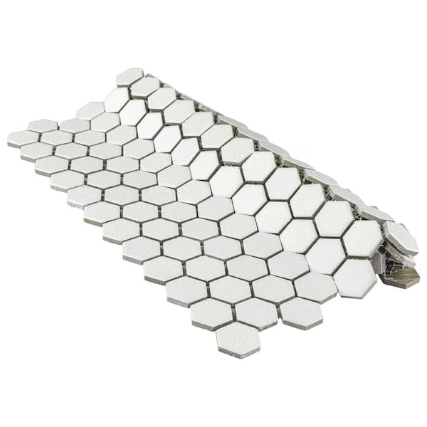 Porcelain Floor Tile  8" X 8"  NEW 1 pc "Cystalline White" Textured Ceramic 
