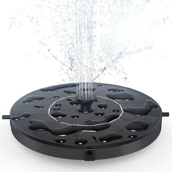Floating Solar Powered Water Fountain Pump for Bird Bath Garden Pond Pool Outdoor Use 1.4-Watt