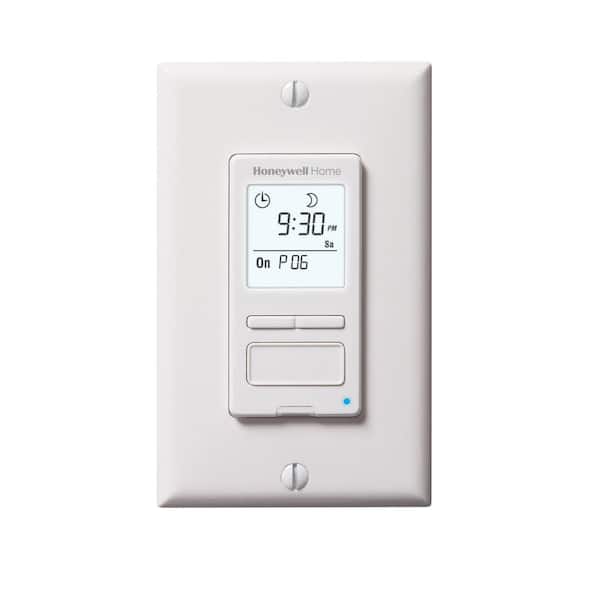 Honeywell Home 120-Volt 7-Day Programmable Indoor Light Switch Timer with Automatic Daylight Savings