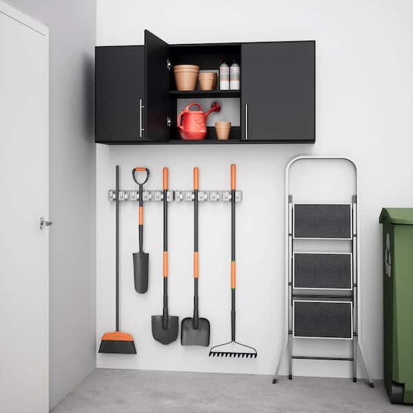 Prepac Elite 54-in W x 24-in H Wood Composite Black Wall-mount Utility Storage Cabinet