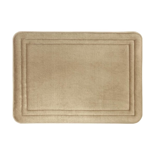 ACHIM Elle Tan 17 in. x 24 in. Memory Foam Mat