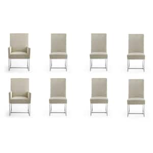 Element Champagne Velvet Dining Chairs (Set of 8)