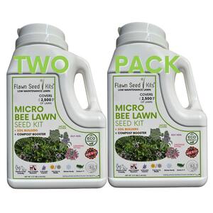 Micro Clover Alternative Grass Seed, Org Coated, Eco-Friendly, Low Growing, Low Mnt, Covers Up to 5,000 Sq. ft.
