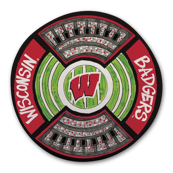 Wisconsin Football Stadium Melamine Platter