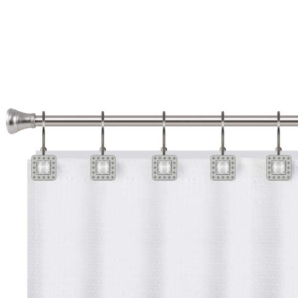 Utopia Alley Shower Hooks - Double Shower Curtain Rings for Bathroom - Rust Resistant Shower Curtain Hooks for Shower Curtain- Shower Curtain Rings