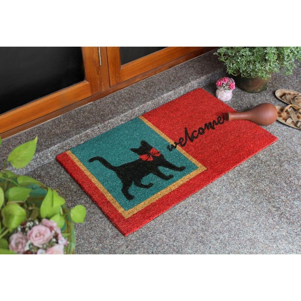 Rugsmith White Machine Tufted Dogs Doormat, 18 x 30