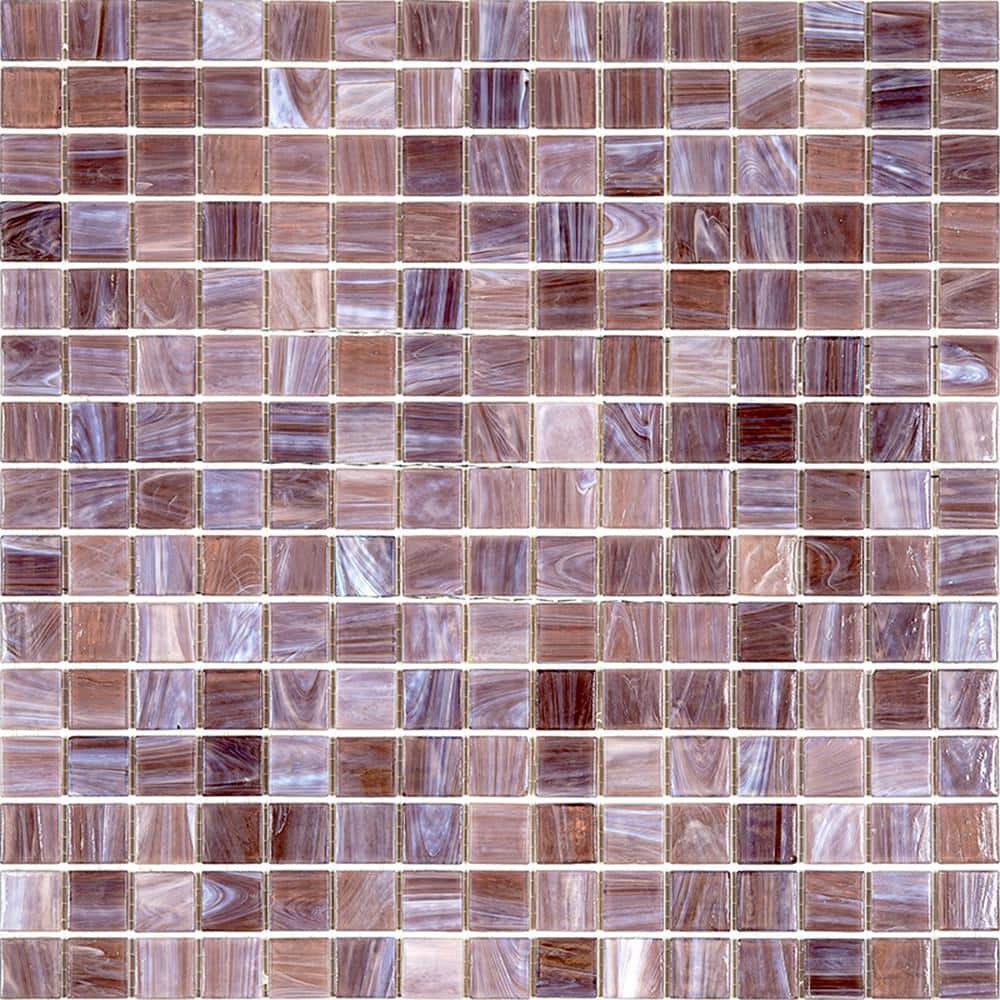 "Celestial 4"" x 6"" Glossy Old Rose Red Glass Mosaic Uniform square Wall and Floor Sample Tile 0.13 sq. ft./Piece (1-Pack)" price history on PriceWatchPro