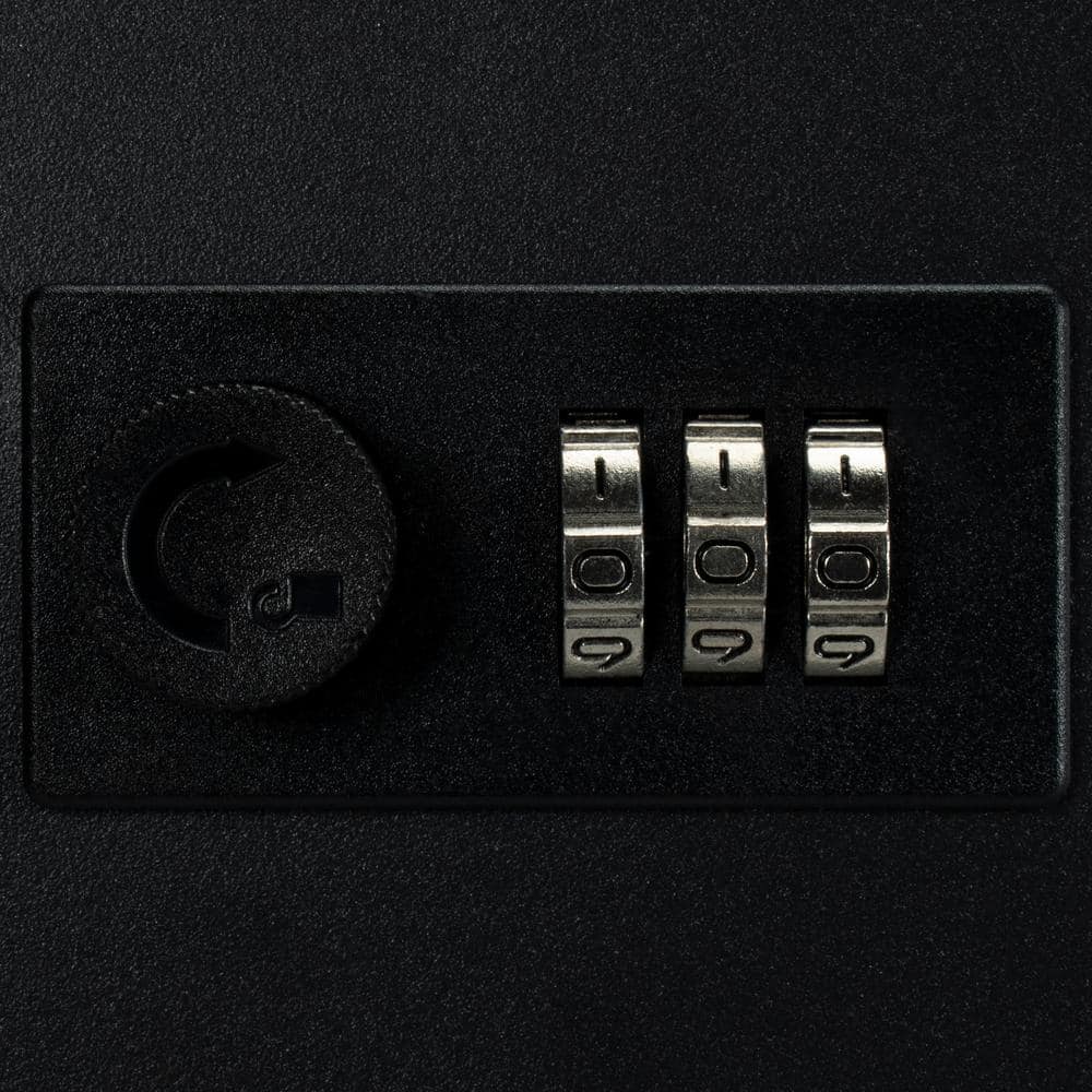 Black Steel 48-Key Combination Lock Box