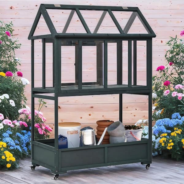 IALTRUISTIC 47 in. W x 23 in. D x 69 in. H Garden Wood Portable