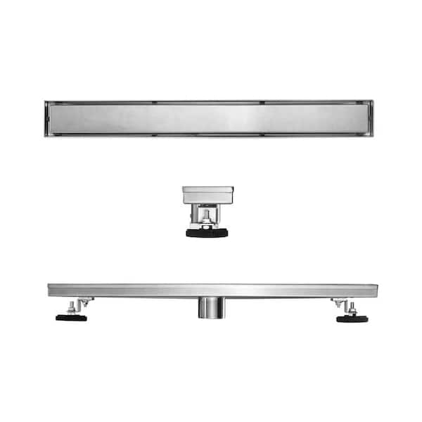 Elegante Drain Collection 36 in. Linear Stainless Steel Shower Drain - Tile  Insert KD01A110-36 - The Home Depot