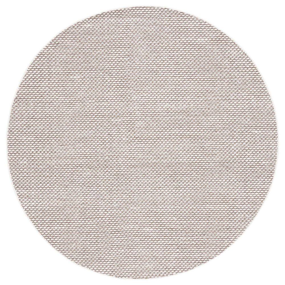Vermont 6 ft. x 6 ft. Brown Knitted Two-Tone Round Area Rug price history on PriceWatchPro